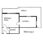 Grundriß Wohnung 2